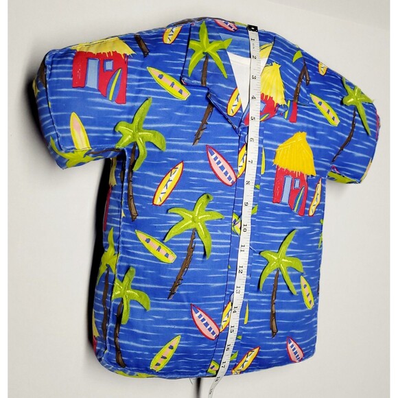 Vintage Hawaiian Shirt Decorative Novelty Pillow Accent Throw Pillow EUC - Picture 6 of 8